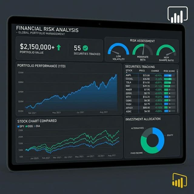 Financial Risk Analysis Dashboard preview